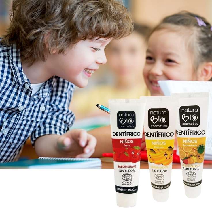 Dent&iacute;fricos para ni&ntilde;os de NaturaBIO Cosmetics